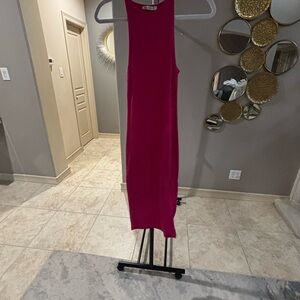 Zara Pink Sheath Halter Midi Dress for Cocktail